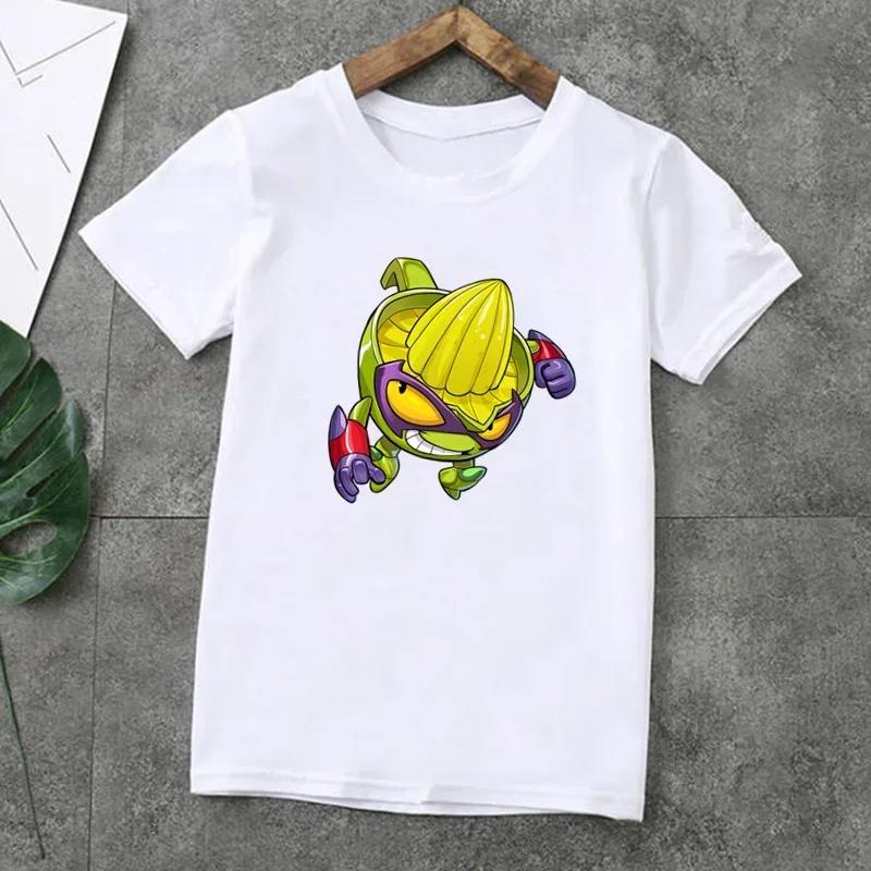 Summer Fashion Unisex T-shirt Cute Los Super Zings Series 4 Cartoon Kids T-Shirts Short Sleeve Print Boys Girls Tops