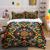 Colorful Geometric Boho Style Bedding Set Bedding Set (1 Duvet Cover, 2 Pillowcases, Duvet Not Included)