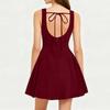 Women's Fashion Color Sleeveless Dress