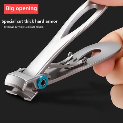 Wide Jaw Nail Clipper Made Of Stainless Steel Ergonomic Design Smooth Edge Sturdy And Durable