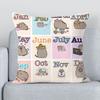 Cushion Cover  Kawaii Fat Cat Pillowcase Decorative Pillowcases x Pillow Hugs Short Plush Lounge Chairs Duplex Printing