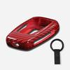 Fit For 2018- Toyota Camry Carbon Fiber Red Remote Key Case Shell Key Cover