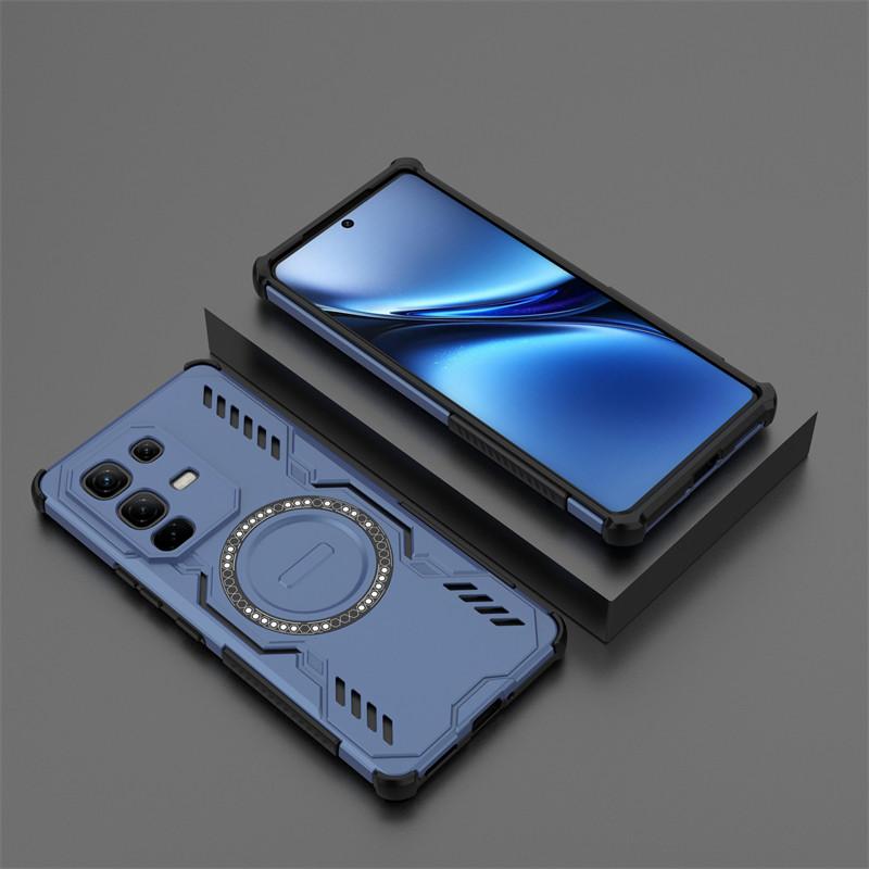 Отвод тепла для чехла infinix Note 50s Чехол для infinix Note 50s Противоударный Magsafe Беспроводная зарядка Чехол для телефона infinix Note 50s Infinix Note 50s синий