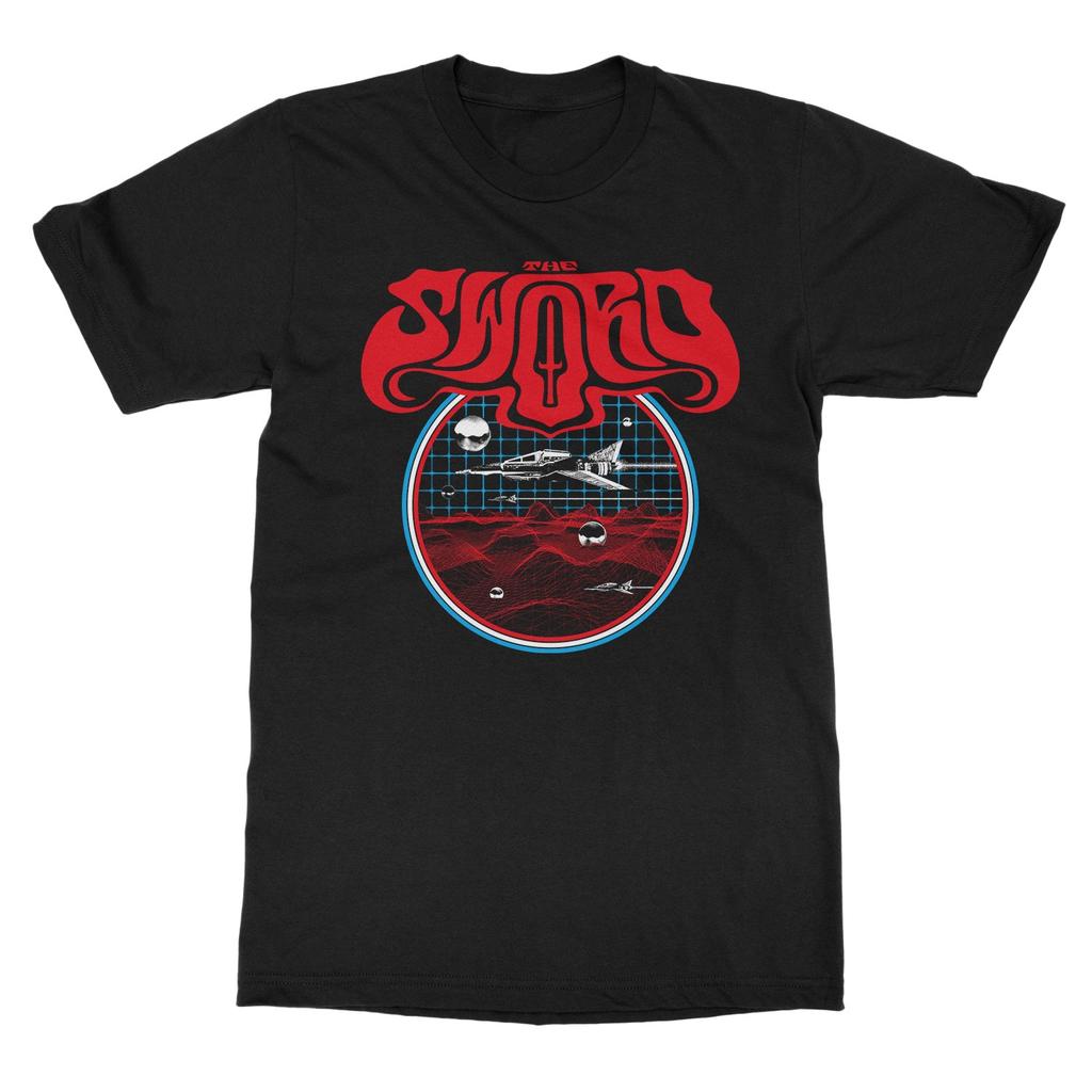 The Sword Lunar Spaceship Band T-Shirt 100% Cotton Graphic Tee Men Women Summer Streetwear Top