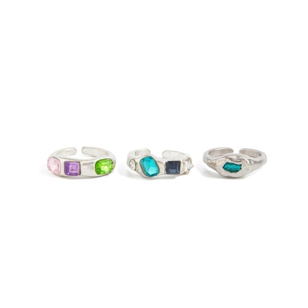 5PCS/3PCS Adjustable Open Foot Rings Polished Finish Beach Jewelry  Summer Season