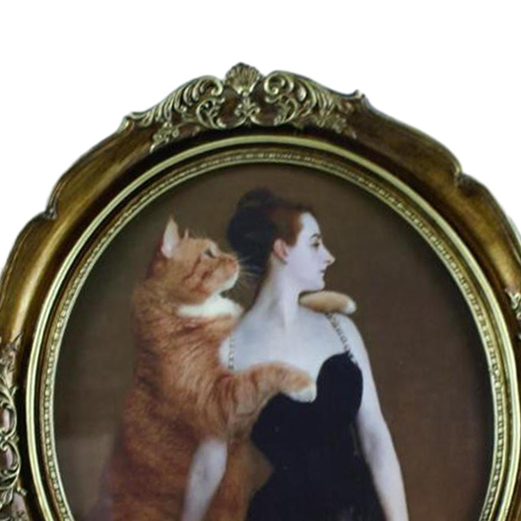 Antique Picture Frame Luxury Photo Resin Display Holder for Hallway