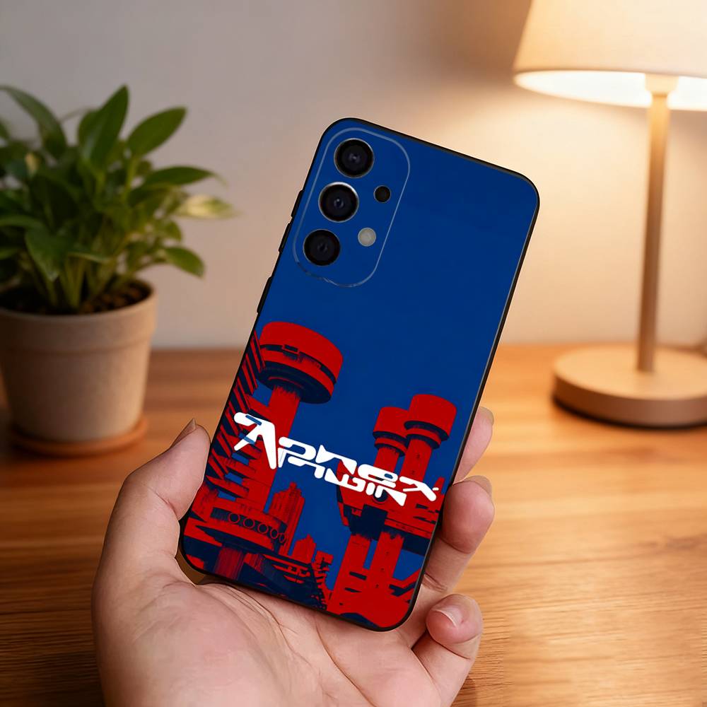 

Aphex Twin Logo Art Phone Case For Samsung S26,S25,S24,S21,S22,S23,S30,Ultra,S20,Plus,Fe,Lite,5G Black Cover Samsung S21Ultra