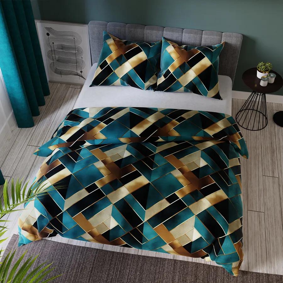 Rubik Satin Bedding - Geometric Solids