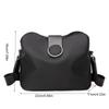 Solid Color Nylon Shoulder Bag Korean Style Canvas Bucket Bag Fashion Women Crossbody Bag  Student