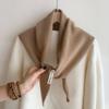 100% Wool Knitted Triangle Scarf Women Winter Warm Wrap Shawl Lightweight Stylish Neckwear