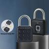 Anti-theft Smart Padlock Waterproof Electronic Door Lock Cabinet Fingerprint Lock  Outdoor