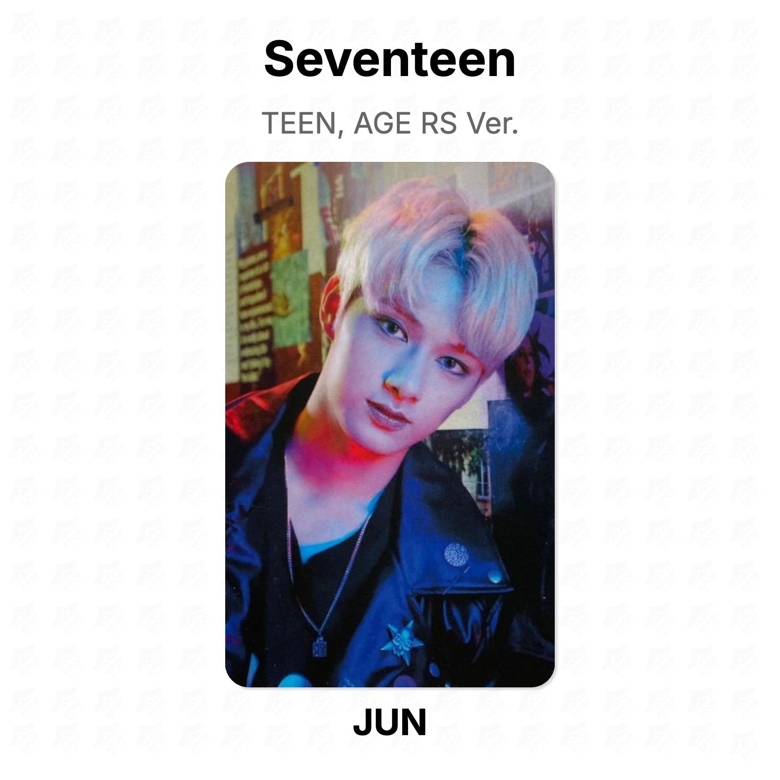 Семнадцать TEEN, AGE RS Вер. Официальная фотокарта JUN