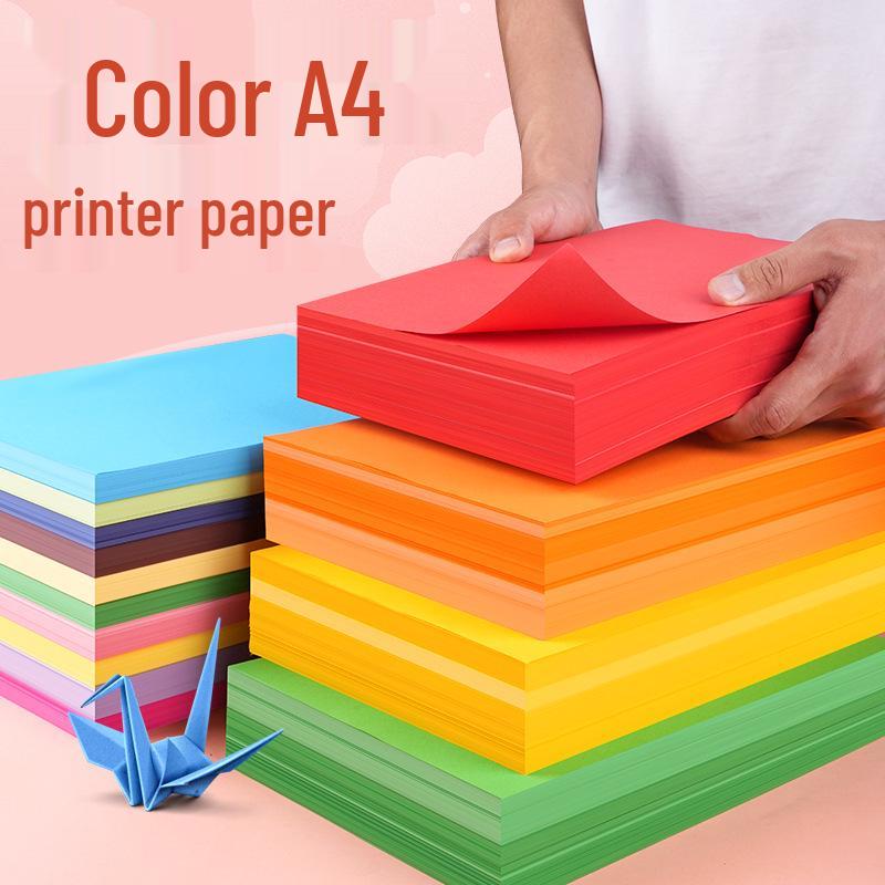 A4 80g Multicolor Origami Paper - 500 Sheets for Kids Craft and Printing