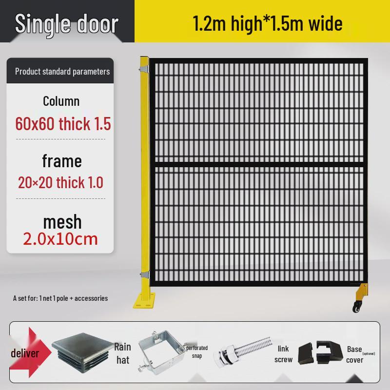 Workshop Mechanical Equipment Partition & Robot Fence Net with Seamless Connection