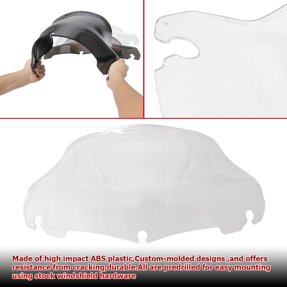 Motorcycle Accessories 9" Windshield Front Windscreen Wind Deflectors ABS Plastic For Touring Street Glide Special FLHXS 2014-23