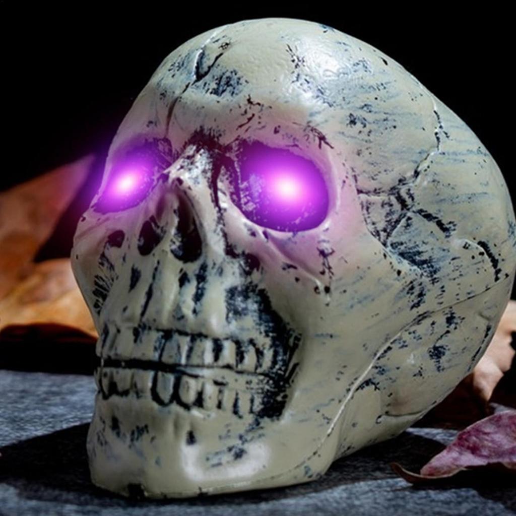 Glowing LED Eyes for Halloween Decor - Auto Timer Light Up Props for Skulls, Pumpkins, Tombstones Indoor Outdoor Spooky Decor