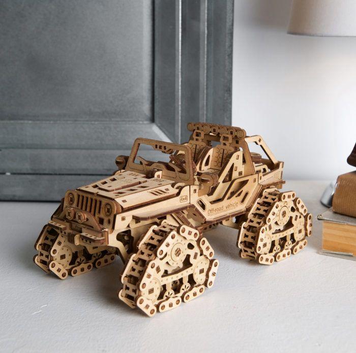 Tracked Off-Road Vehicle - Ugears - Puzzle 3D en bois