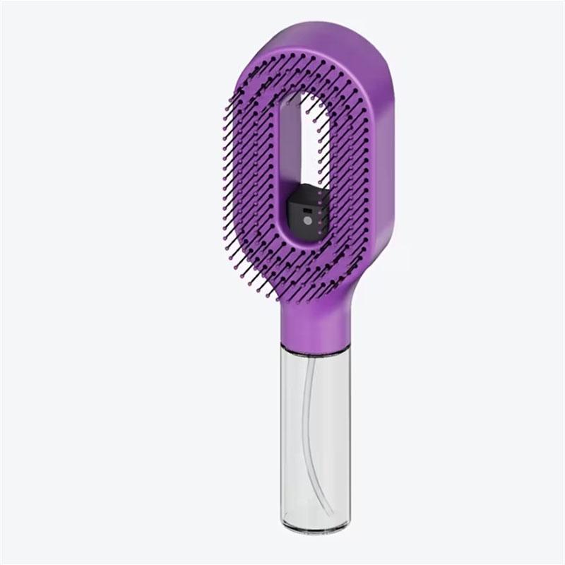 BEPAN Peigne Spray Coiffant 2 en 1 Brosse à Cheveux Portable avec Vaporisateur d'Eau Brosse Démêlante Antistatique Utilisation Double Humide et Sec Outil de Coiffage