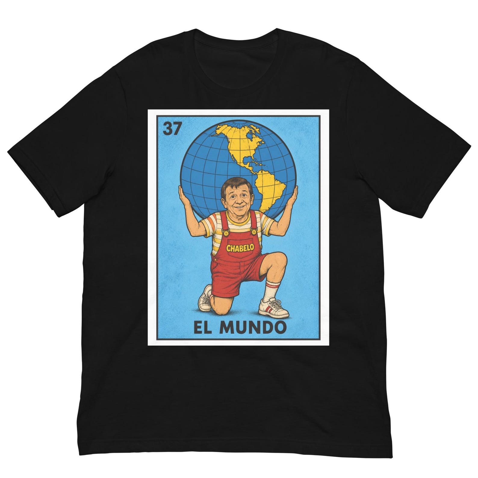 El Mundo Chabelo Shirt, Mexican TV Legend Loteria Card, Retro Childhood Icon, Vintage Mexican Culture Graphic Tee L
