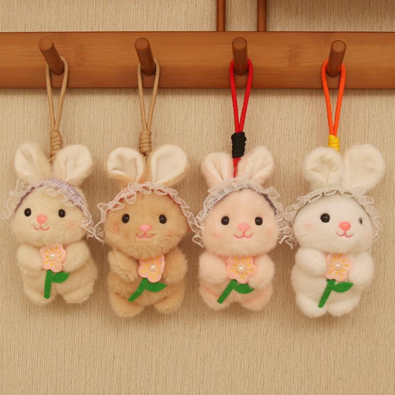 4-inch Creative Cartoon Plush Doll Keychain - Cute Claw Machine Toy & Gift for Girls