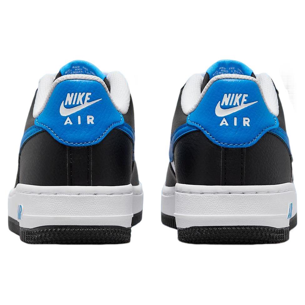 New Nike Air Force 1 Low White Black Light Photo Blue GS FN8008-001