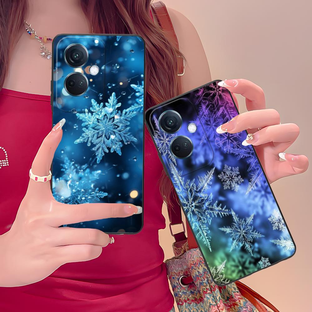 Winter Snowflake Mobile Cell Phone Case for OPPO Find X9 X8 X7 X6 X5 X3 X2 Plus S Pro Ultra Lite Colorful Printing Cover Luxury