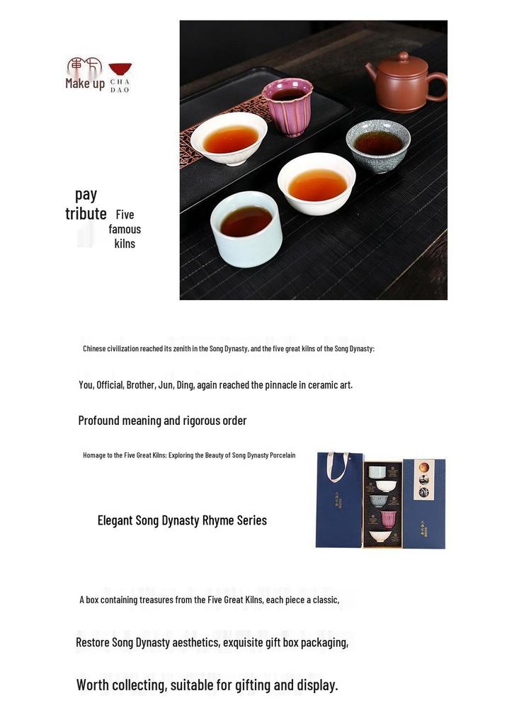 Exquisite Tea Set: Premium Tea Cups Ideal for Tasting & Gift-Giving To Elders, Clients, Friends & Housewarmings