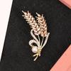 Luxury  Wheat Ear Brooch Collar Pins Shining Women Men'S Party Brooches Jewelry Gift