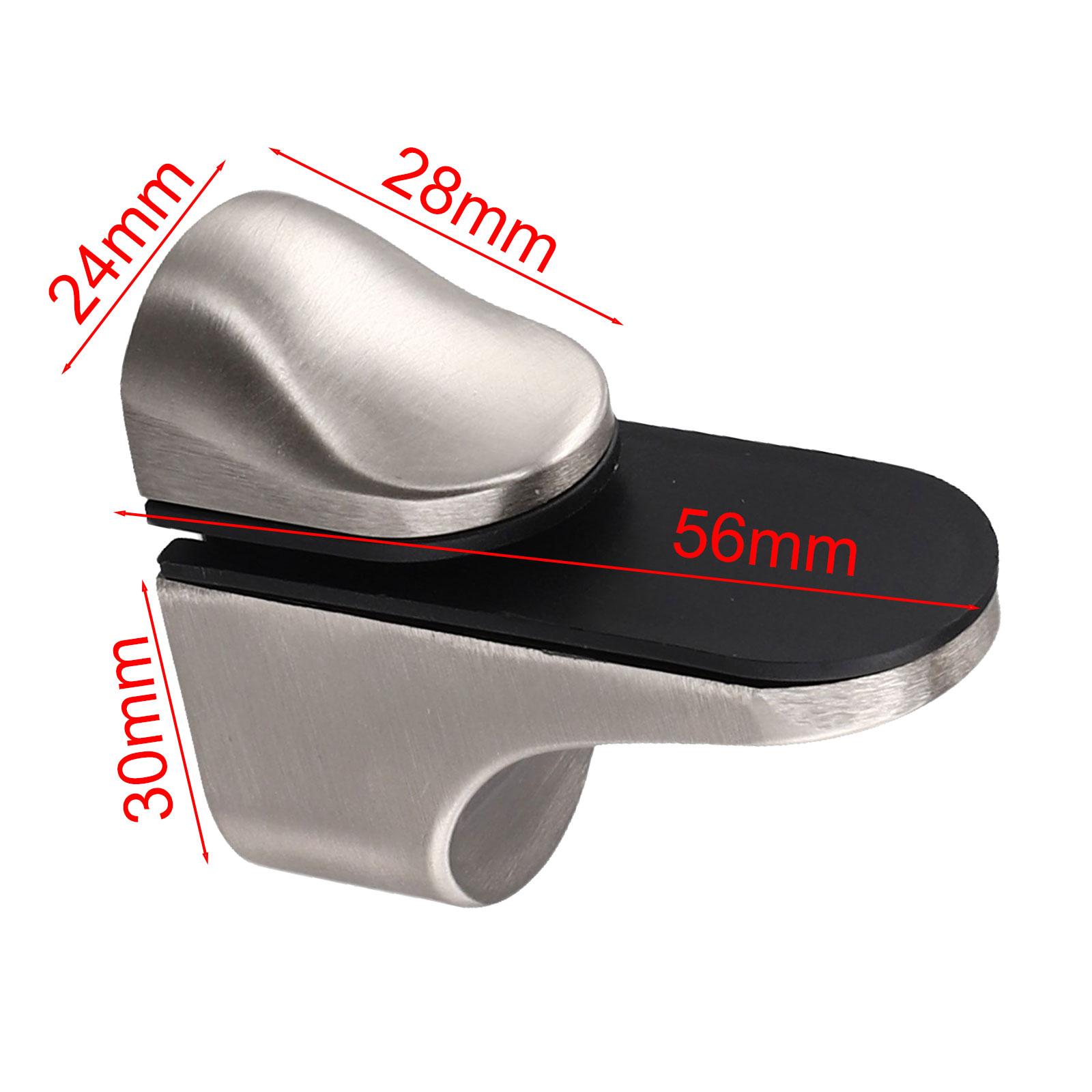 1PCS Glass Shelf Support Adjustable Glass Shelf Bracket Polished Chrome Wall Bathroom Clamp Holder Hardware black