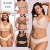 OEAK Reggiseno in Gel Wireless da Donna Taglie Forti Supporto Senza Cuciture Copertura Completa Push-Up Comodo Senza Ferretto