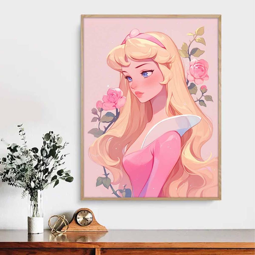 DIY Diamond Painting Beautiful Princess Cross Stitch Kit Mosaic Art Diamond Painting Full Circle Diamond Home Decoration