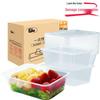 Edo Disposable Transparent Food Containers with Lids
