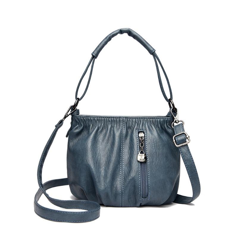 Women's Bag New Splicing Bucket Bag Shoulder Messenger Bag Practical Mother-in-law Bag Tide