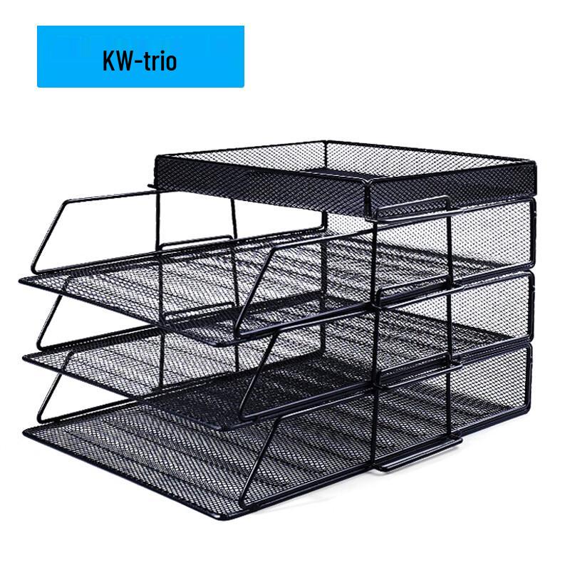 KW-triO Metal Mesh Stackable Desktop File Organizer
