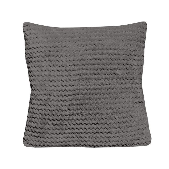 Cushion 45x45 Cm COCOONING Gray, by Soleil d'Ocre