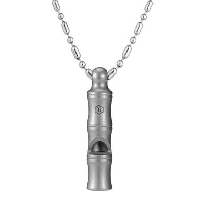Apito de Titânio KeyUnity com Cordão, KA55, Som Alto, Leve, Durável, Afugentador de Ursos, Apito de Emergência, Suprimentos de Emergência, Apito para Ursos, Mont