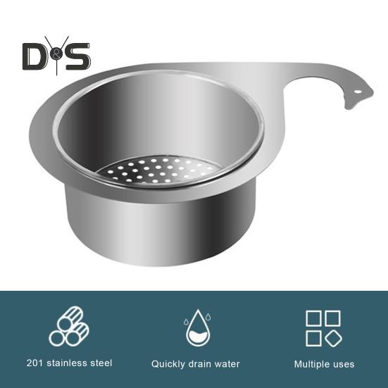 1/2Pcs Stainless Steel Swan Sink Strainer Basket Rustproof Corrosion Resistant Faucet Hanging Filter Basket Kitchen Sink Drain Basket