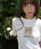 CENTAUR.KR Dorris Cat Washed T-Shirt_White