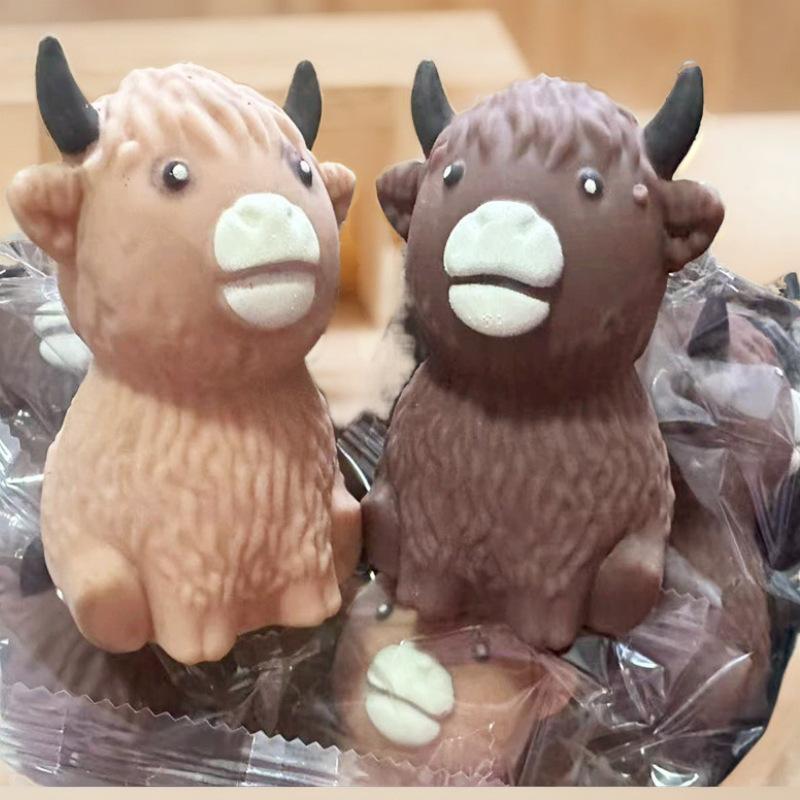 

New Funny Cow Squeeze Toy Pinch Tpr Cow Stress Relief Mini Vent Toys Soft Release Anxiety Toy Unique Gifts Children Handheld Toy