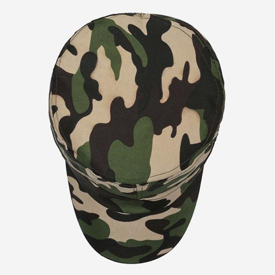 Camouflage Baseball Cap Unisex Lett Anti-UV Solbeskyttelse Bærbar Sommer Flat Hat Utendørs Trening Vandring Sport Cap Voksen Soldat Hat
