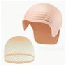 Silicone Couleur Peau Longues Oreilles avec Rides et Filet à Cheveux