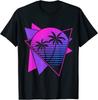 Retro 80s Vaporwave Aesthetic Palm Trees 90s Great Tee T-Shirt Size S-5XL Unisex T-Shirt