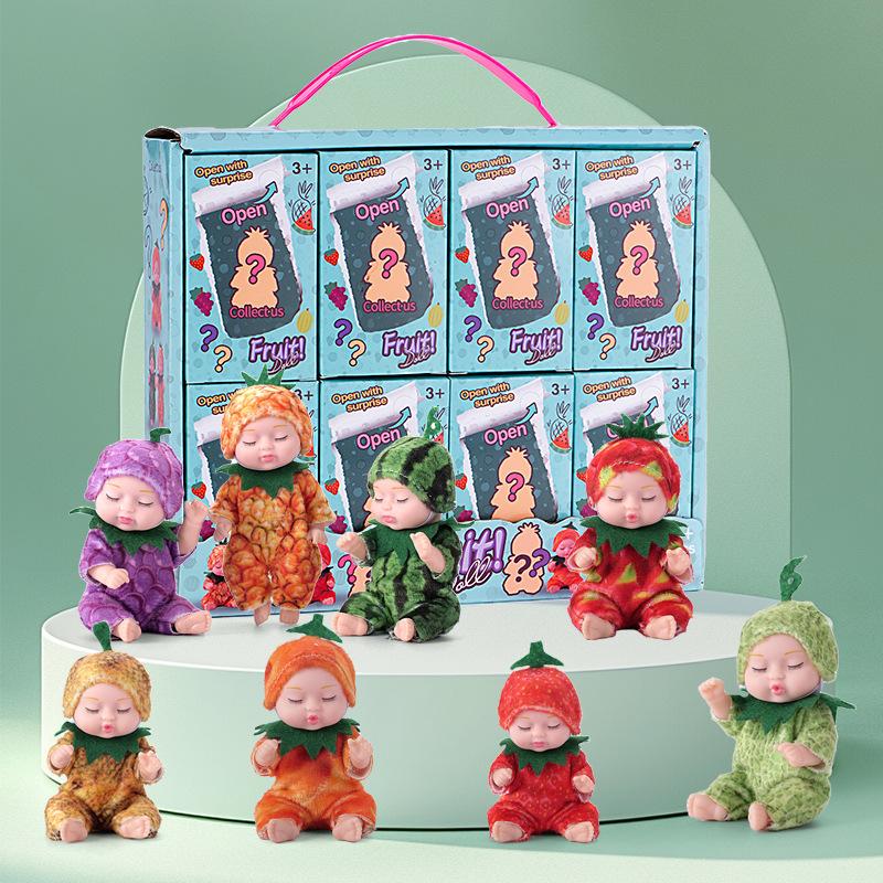 1Pc Cute Sleeping Reborn Dolls, Mini Reborn Doll Pvc Dolls Girls' And Children'S Toys Reborn Baby Doll