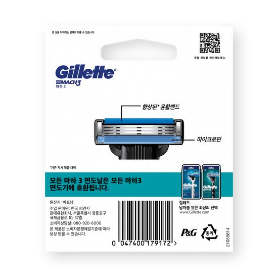 Gillette Mach3 Razor Blades, 8-pack