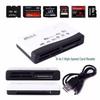 In Stock USB Multi-function Six-Port Mobile Phone & Camera High-Speed Card Reader with Password Protection