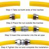10Pcs PU-4 6 8 10 12 14 16 MM OD Hose Tube Connect PU Tube Direct Pneumatic Connector Quick Fast Twist Air Hose Tube Fitting