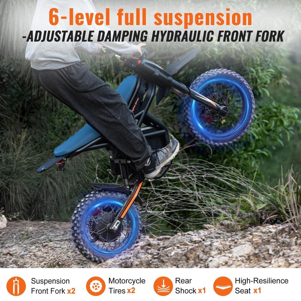 Elektryczny Motocross GT54 Pro – Bateria Litowa 60V 25Ah, Mini Motocykl Terenowy dla Nastolatków i Dorosłych