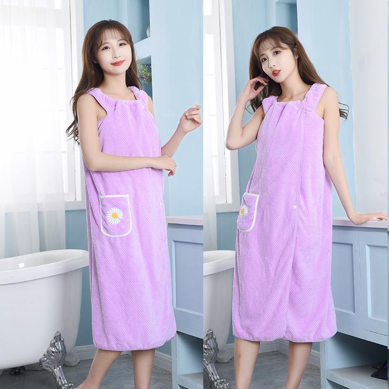 Plus Size Wearable Bath Skirt - Over-Knee Towel for Adults