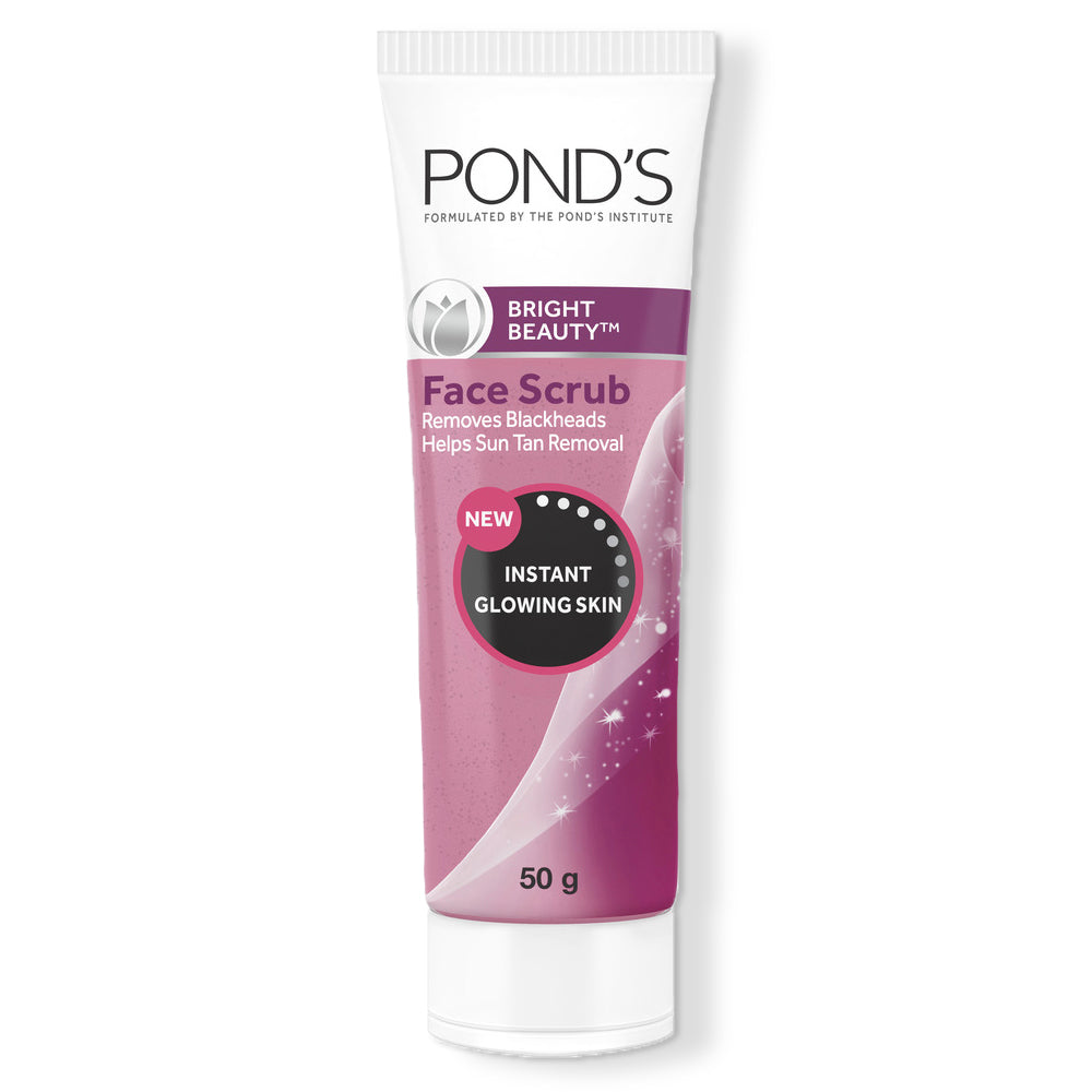 

POND S Bright Beauty Скраб для лица 50г Гель-эксфолиатор для удаления черных точек и загара, для сияющей кожи, мягкое глубокое очищение, для ежедневного использования