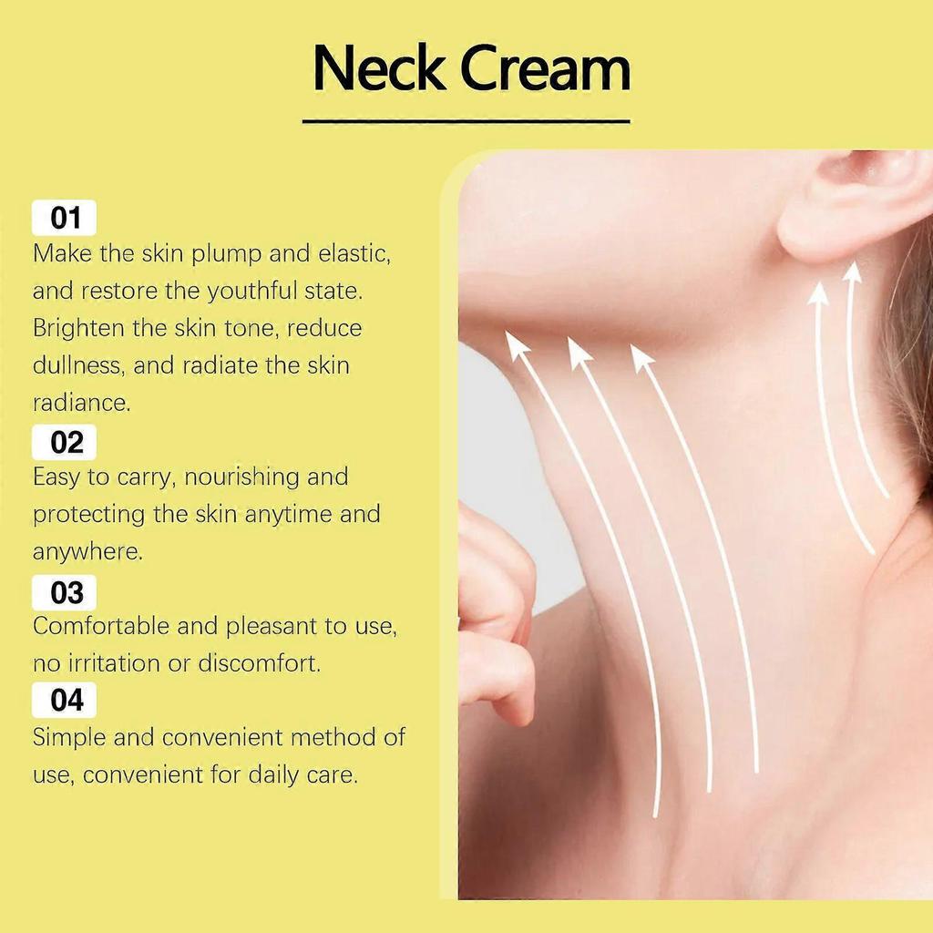 Halscreme, Anti-Aging Halsstraffende Creme, Feuchtigkeitsspendende & Straffende Hals Hautpflege mit Peptid, Anti Falten, Hebt & Glättet Haut für jugendliche L